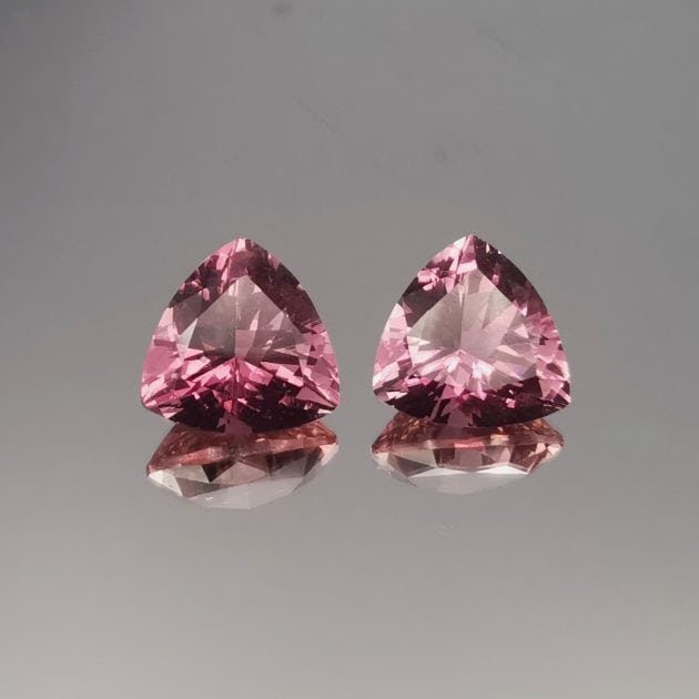 Tormalina rosa violaceo - coppia