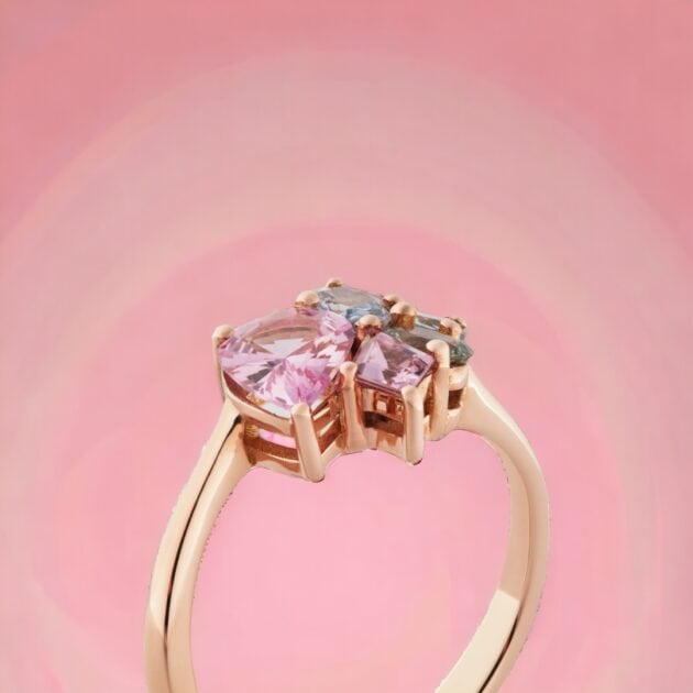 Anello Iris con zaffiri non scaldati - immagine 2
