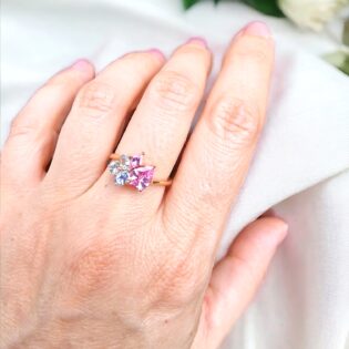 Anello Iris con zaffiri non scaldati - immagine 3