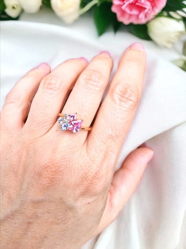 Anello Iris con zaffiri non scaldati - immagine 3