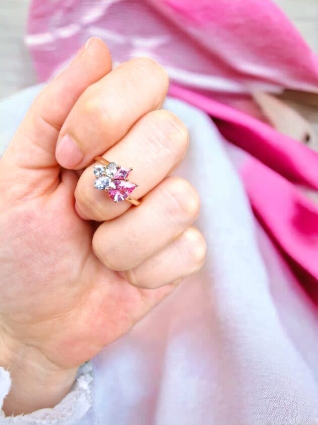 Anello Iris con zaffiri non scaldati - immagine 4