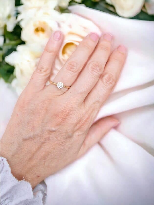 Anello Petit Cosmos con diamanti - immagine 7